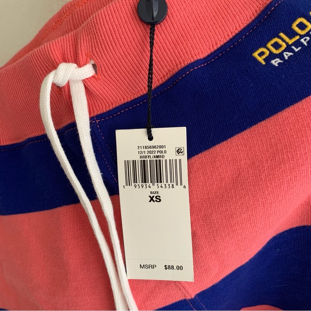Ralph Lauren Stripe Shorts Sweatpants - Picture 2 of 10